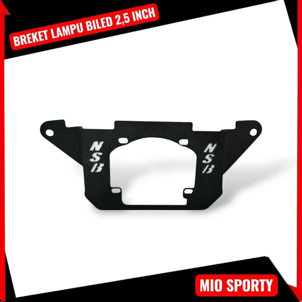 Breket Biled dudukan lampu biled 2,5 inch motor Mio Sporty