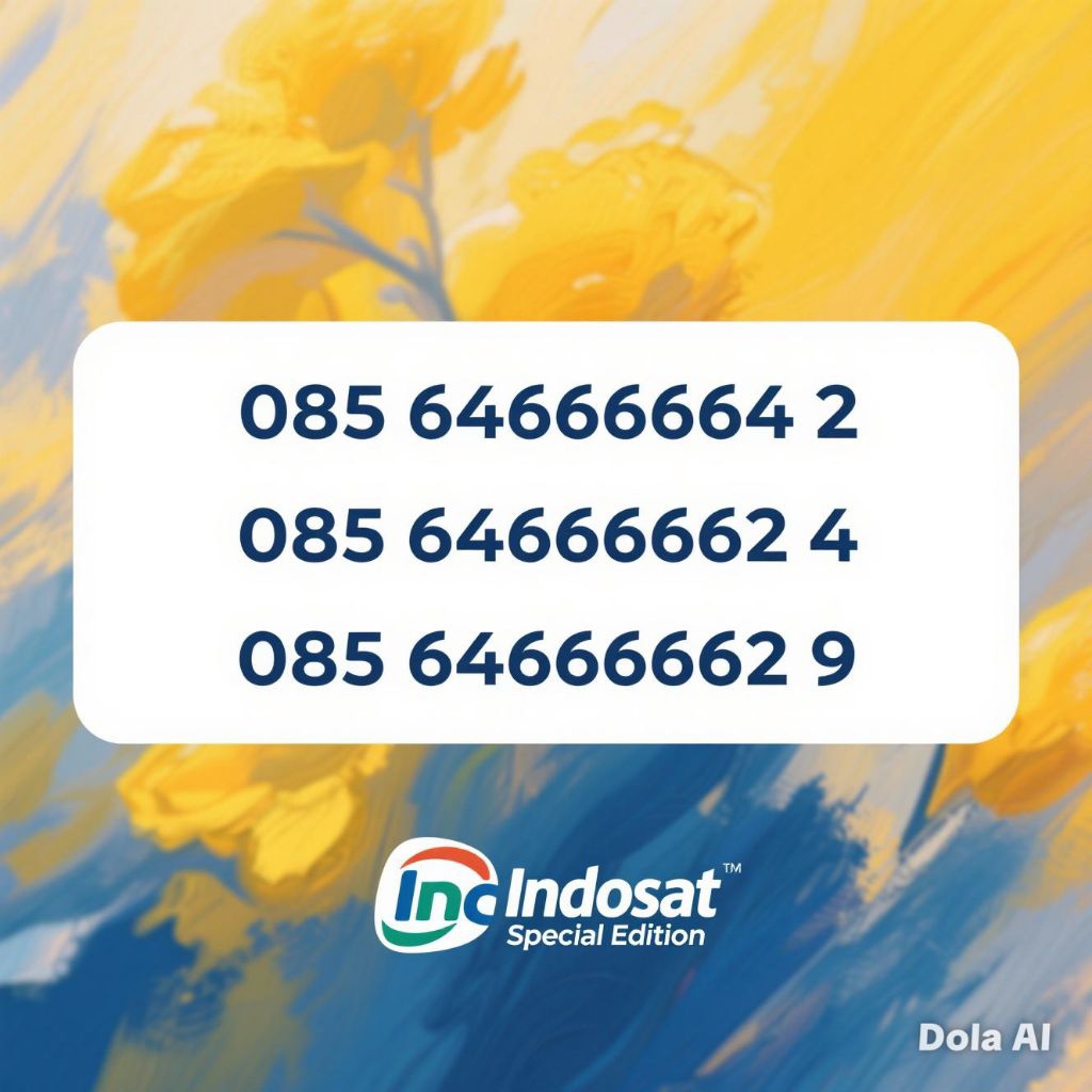 kartu perdana nomor cantik Indosat  5555 super rapi