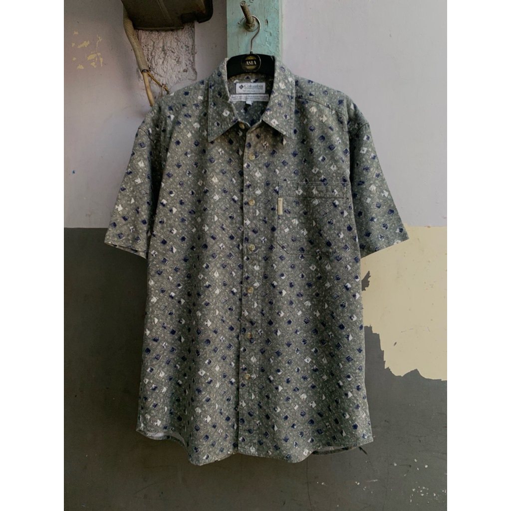 kemeja lengan pendek pria Columbia