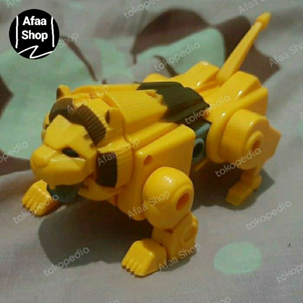 Mainan preloved kidzu bento hokben robot deformation transform singa