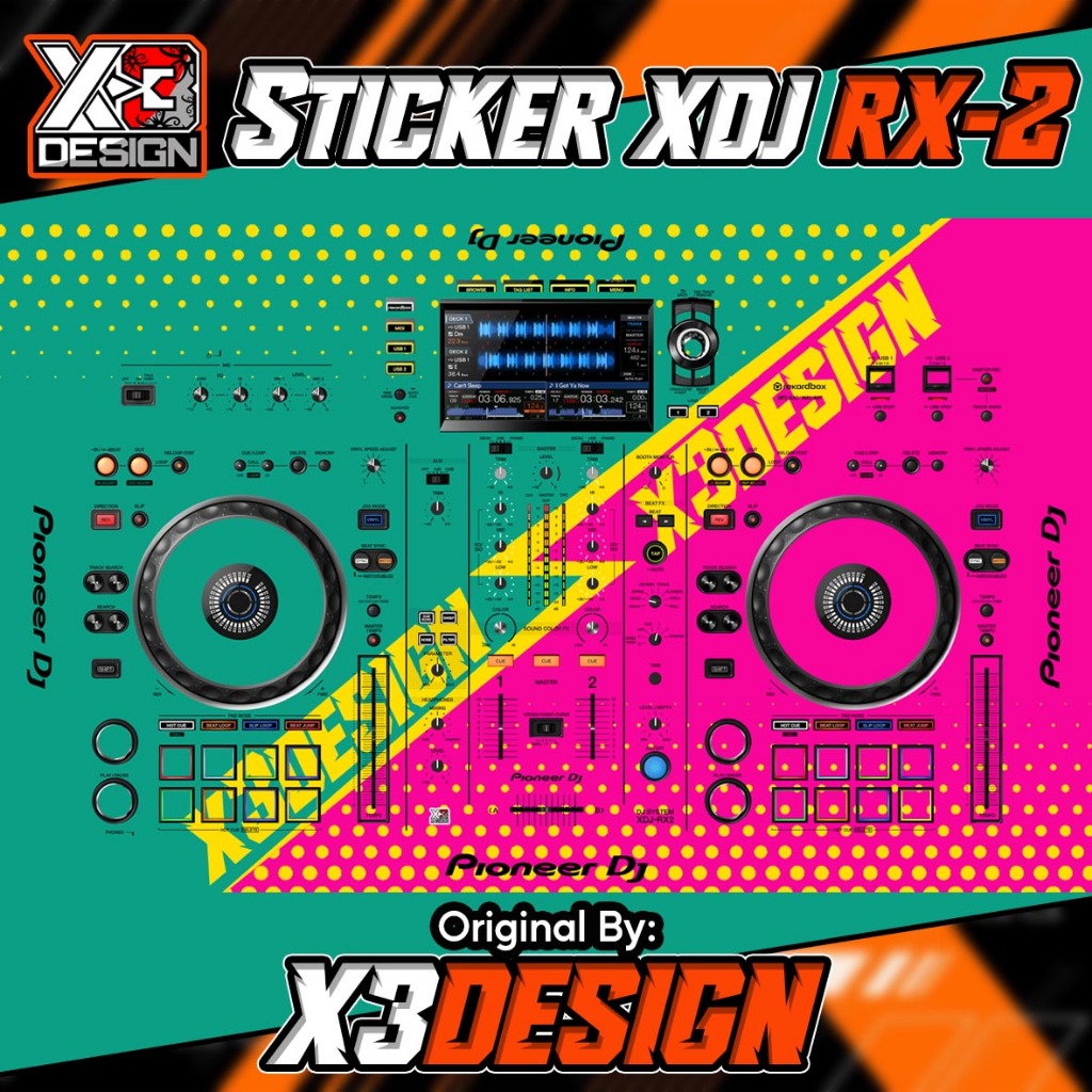 STIKER/SKINZ ALAT DJ PIONEER XDJ-RX2 ALL VARIAN COLOUR & CUSTOM