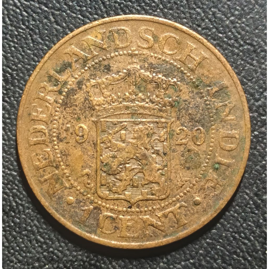 Koin Kuno Nederland indie 1 cent buntu tahun 1920