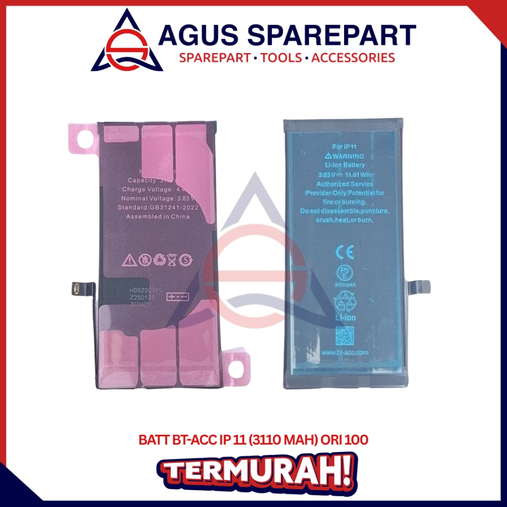 BATERAI IPHONE 11 ORI / BATRE / BATTERE / BATTERY