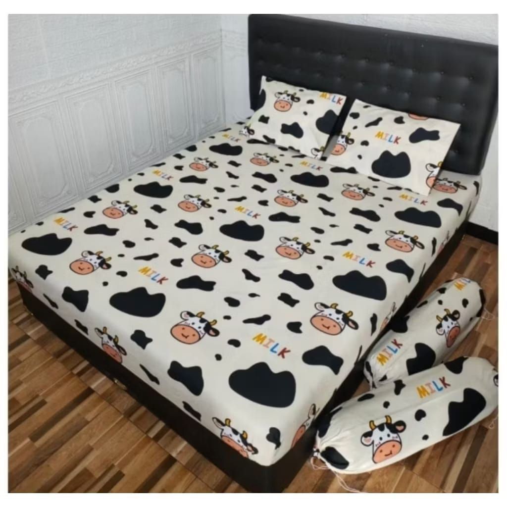 Sprei Motif Moo Sprei Hanang Sprei Moo 180x200 Sprei 160x200 Sprei 120x200 Sprei Murah Sprei Milk Mo