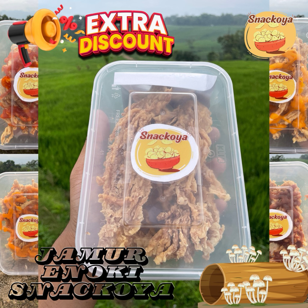 jamur crispy enoki 200 GRAM snackoya