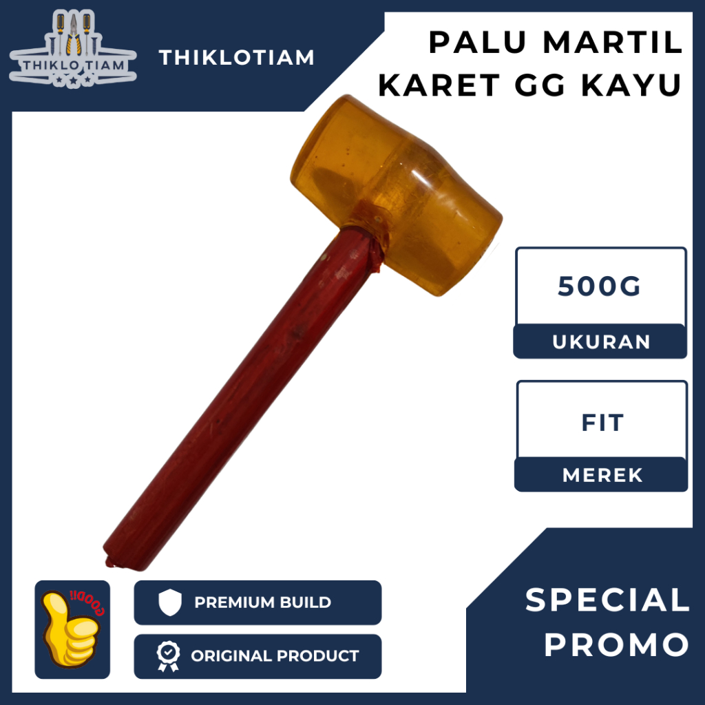 [TLH]PALU/MARTIL KARET KERAMIK 500G / MARTIL KARET BESAR RUSH 500G