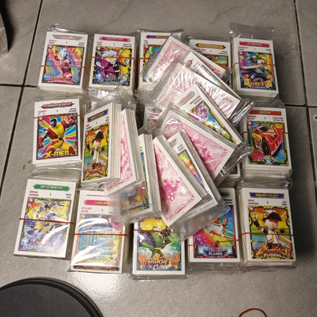 Mainan Kartu Gambaran Kwartet GK Import 1 Ikat Isi 320 Kertu Gambar Dikirim Random