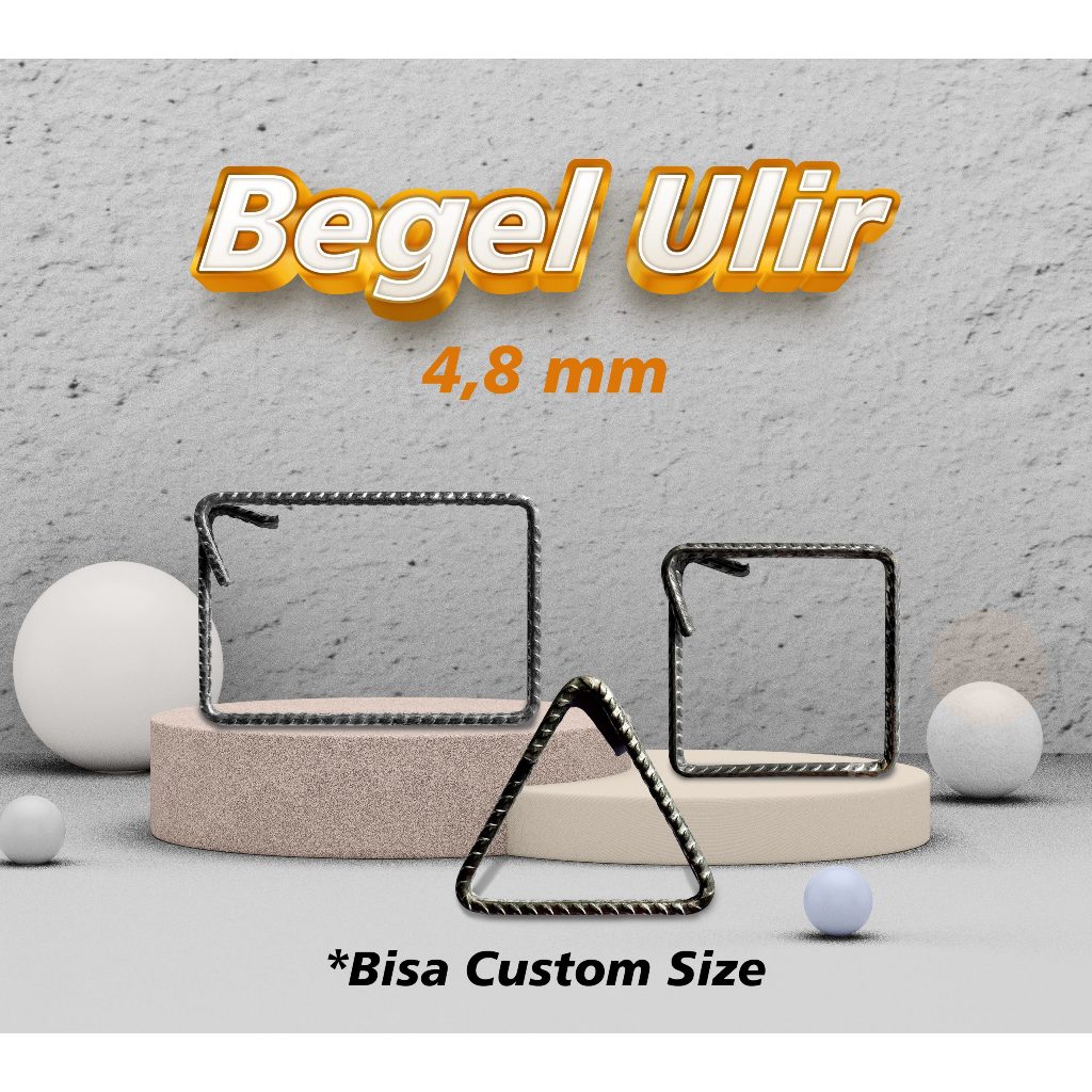 RX BEGEL Diameter 5mm / Begel merk RX ORI besi  / begel besi ulir / RING KOLOM CINCIN BESI / behel /