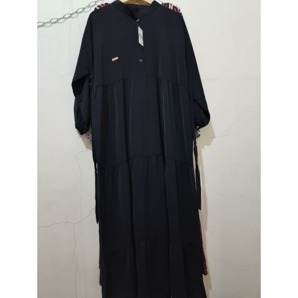 GAMIS HITAM POLOS JETBLACK PREMIUM