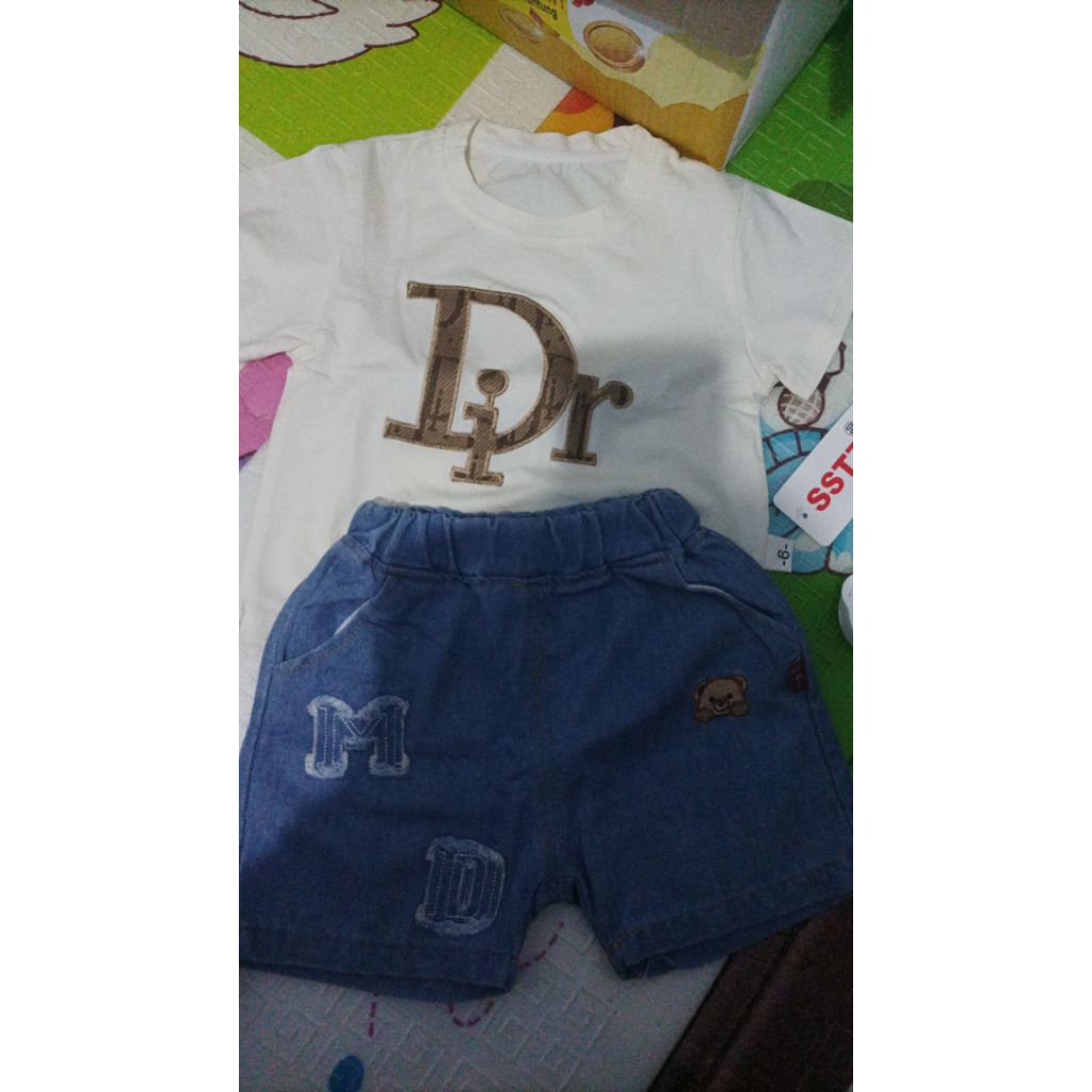 setelan anak laki laki dior import premium