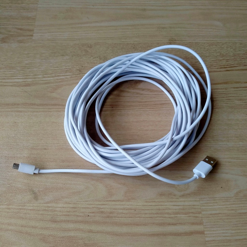 Kabel Cable Micro USB 10 Meter Kabel Power CCTV
