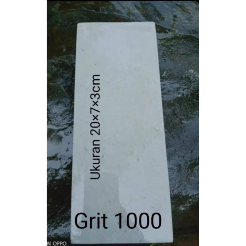 batu asahan asli alam ukuran 20×7×3cm cocok untuk asah golok,pisau,arit,pahat