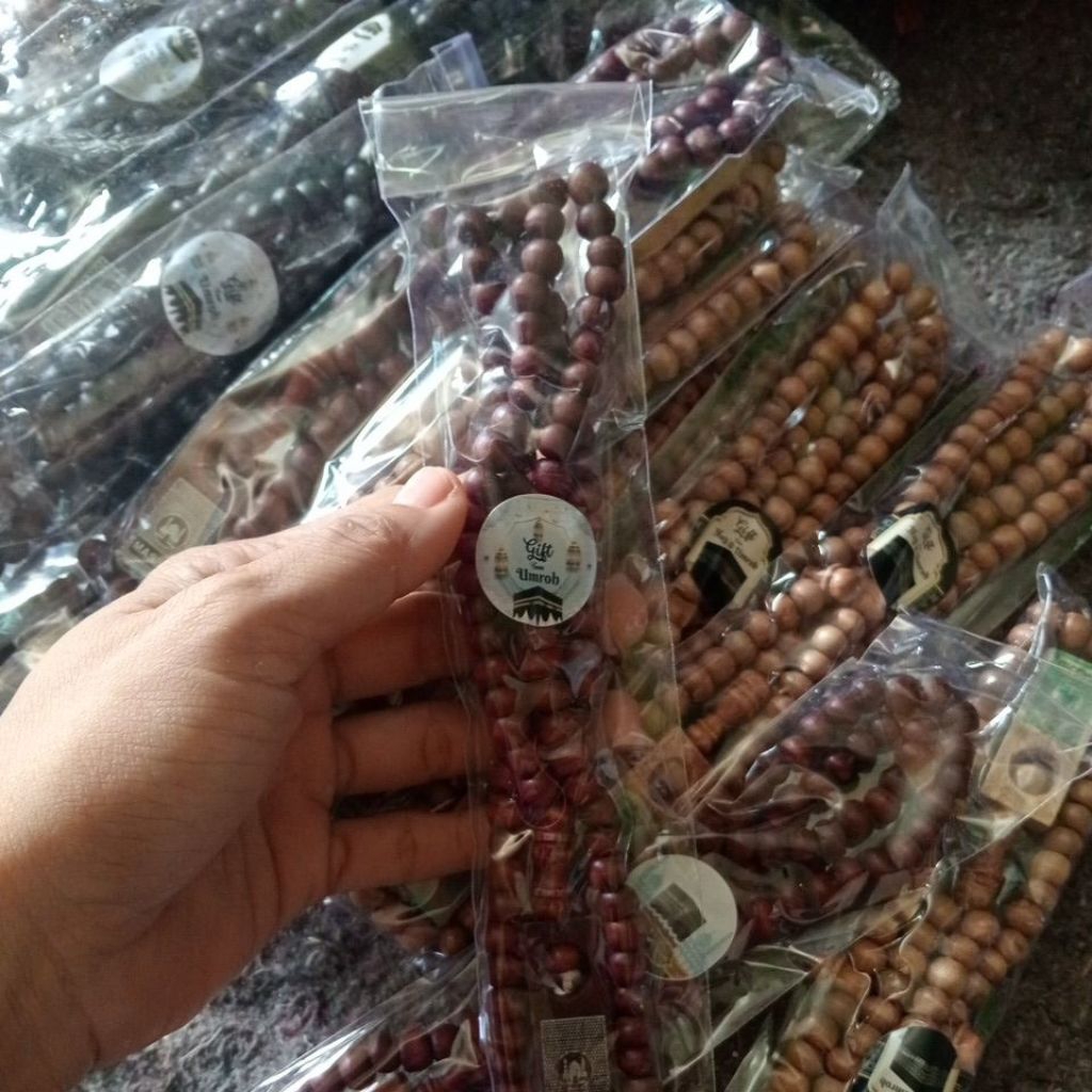 Tasbih Kayu 99 butir / Tasbih Plastik / Souvenir Haji umroh