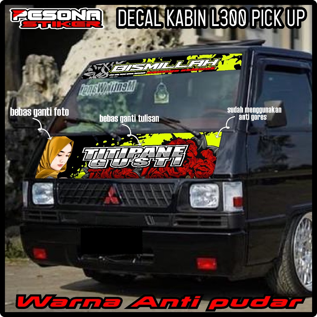 SATU SET KABIN DEPAN MOBIL L300+ KACA DEPAN BISMILLAH BEBAS REQUEST PS 05