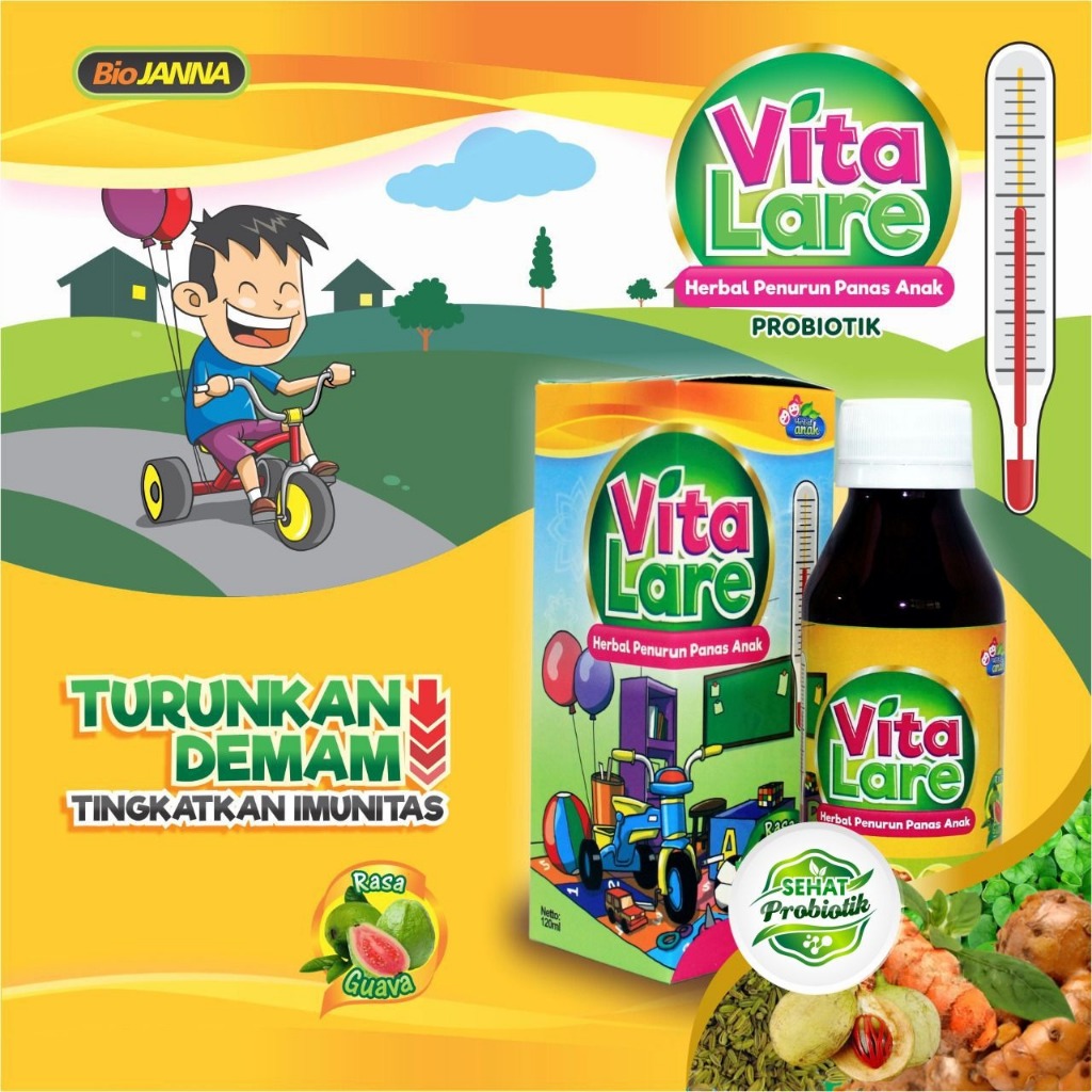Vita Lare Herbal Penurun Panas Anak