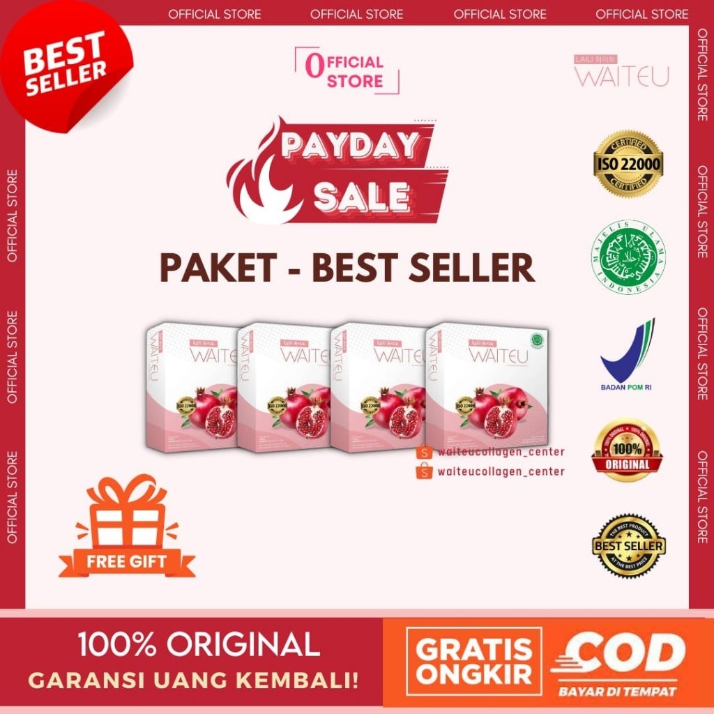 WAITEU Minuman Kolagen Paket Best Seller - [4 Box]