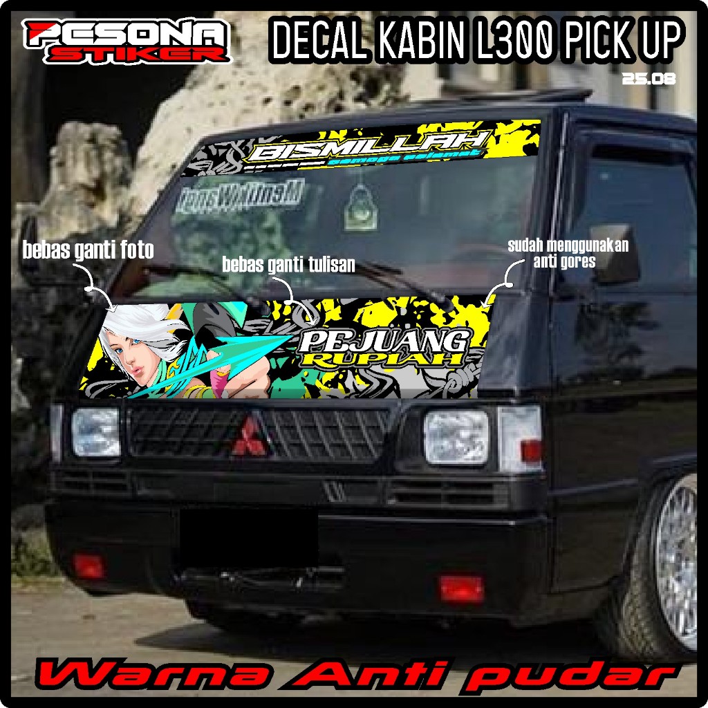 SATU SET KABIN DEPAN MOBIL L300+ KACA DEPAN BISMILLAH BEBAS REQUEST PS 07