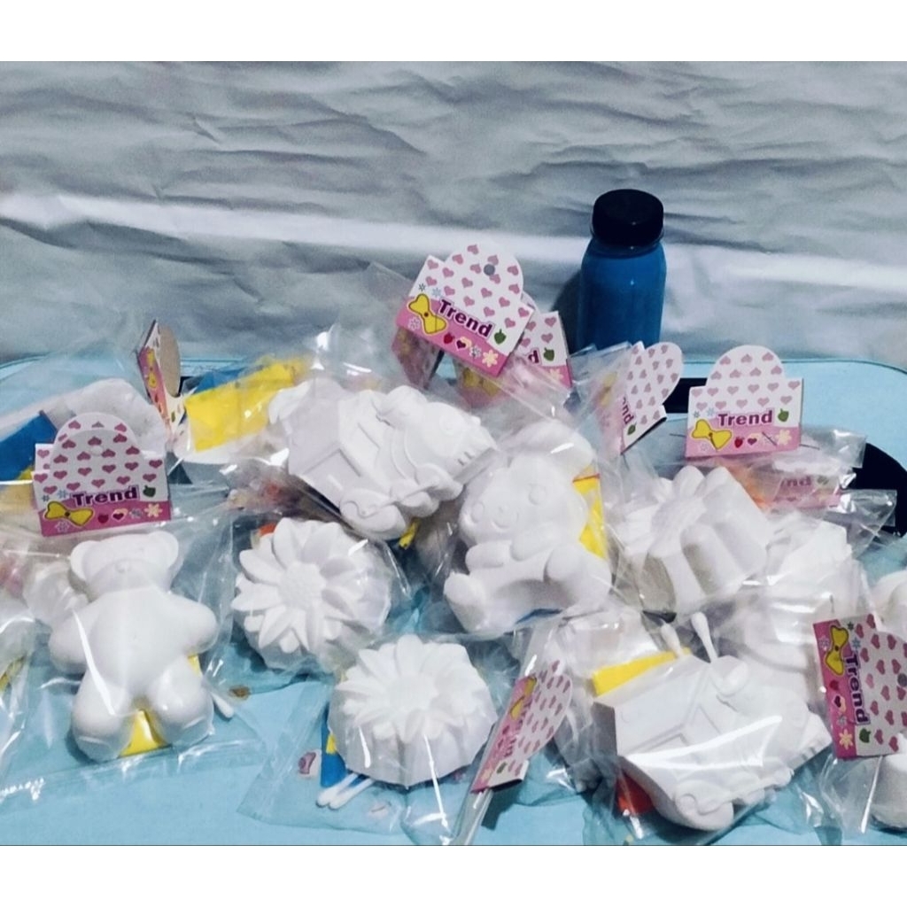 Mainan Gypsum Mewarnai / mainan edukasi / mainan anak / gypsum patung / gypsum cat / gypsum cet