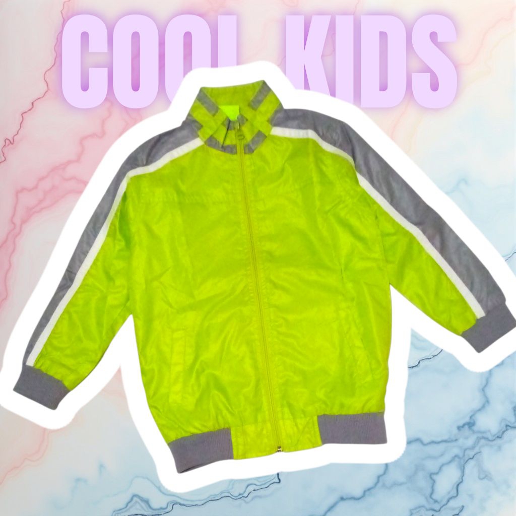 Jaket COOLKIDS Hijau Stabilo ,jaket anak laki laki