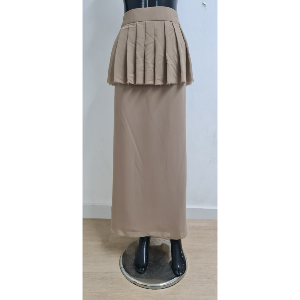 Rok rample sifon premium, rok premium, bawahan wanita, rok premium