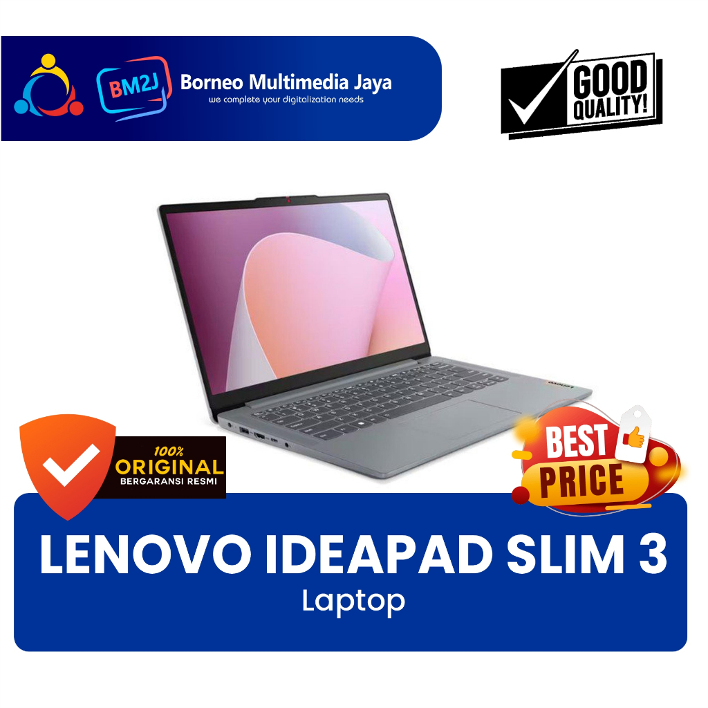 LENOVO IdeaPad Slim 3 82XL008YID 82XL0090ID - AMD Ryzen 5-5625U/16GB/512GB/14.0 FHD IPS/WIN11+OHS202