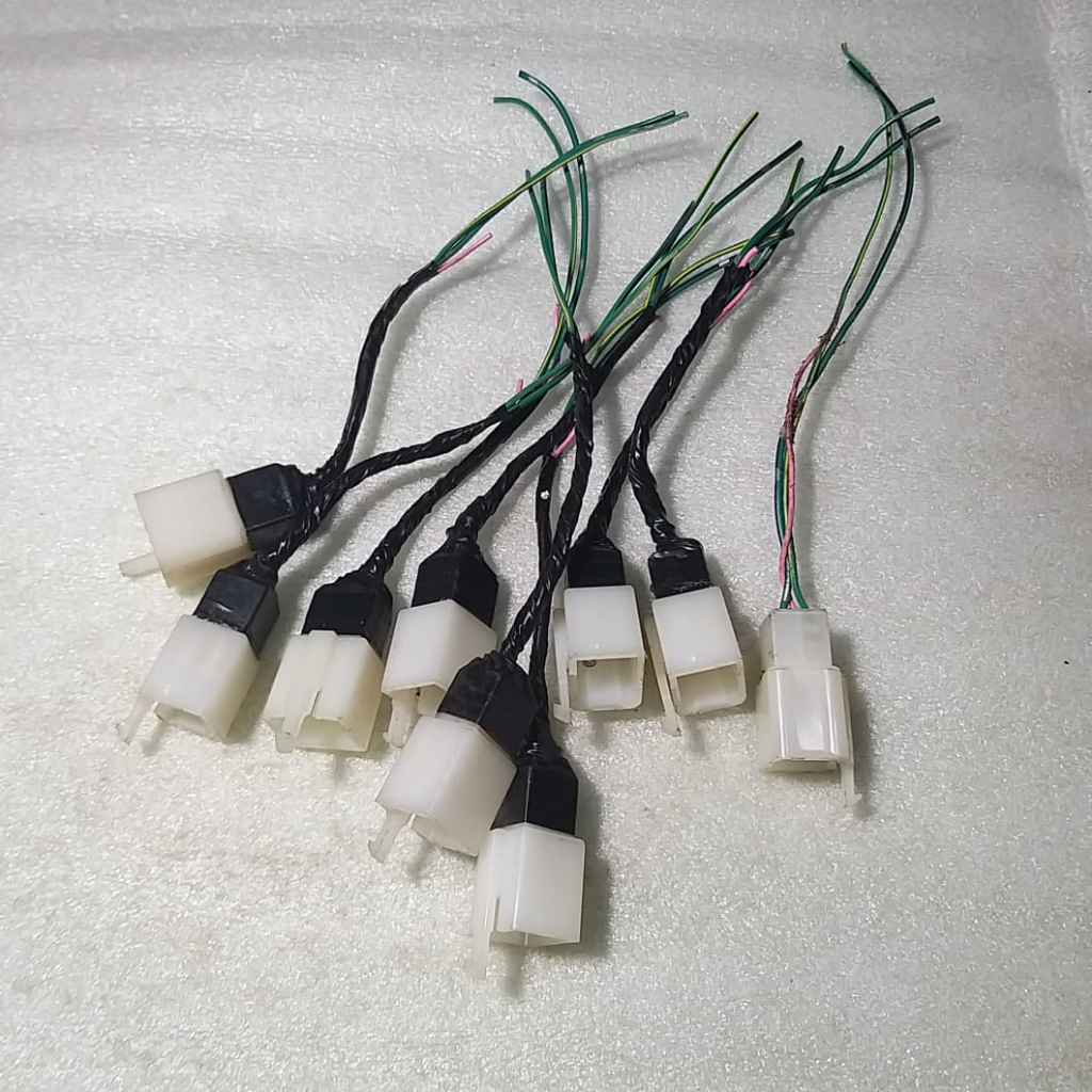 Kabel Soket Konektor Motor Socket Skun Kecil Soket Male 6 Pin 3 Kabel