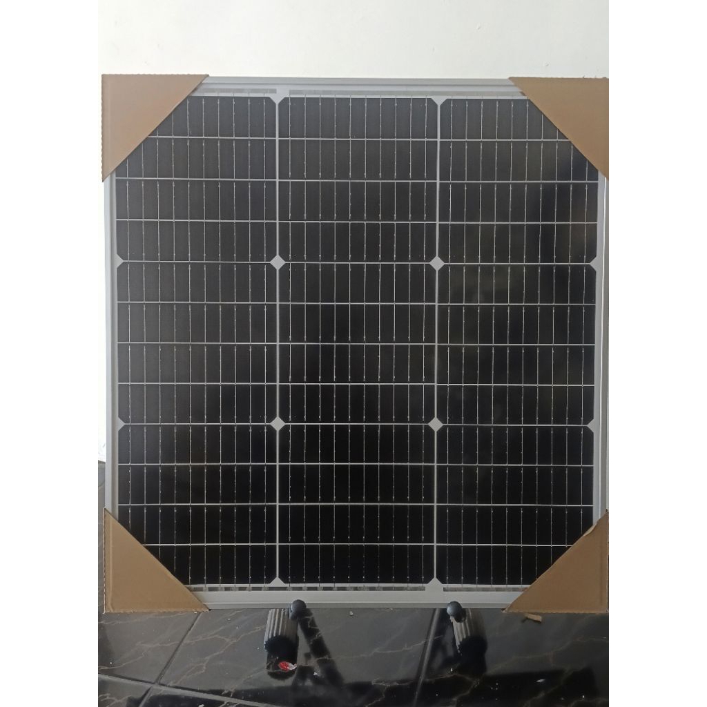 Solar Panel Tenaga Surya 50Wp dan Conector 2 pasang- papan Solar Panel 50W polycrystalline