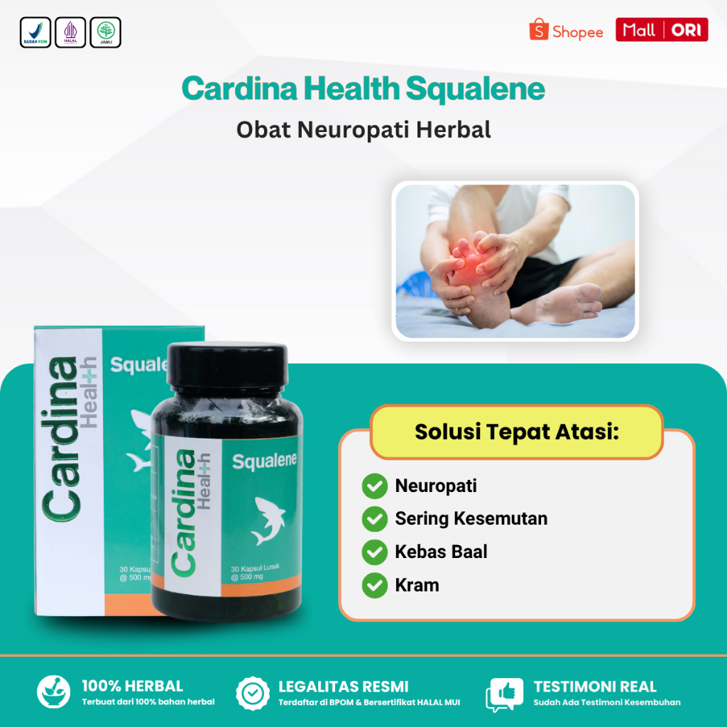 Obat Neuropati Neuropati Diabetik Neuropati Ferifer Sering Kesemutan Kram Kebas Cardina Squalene