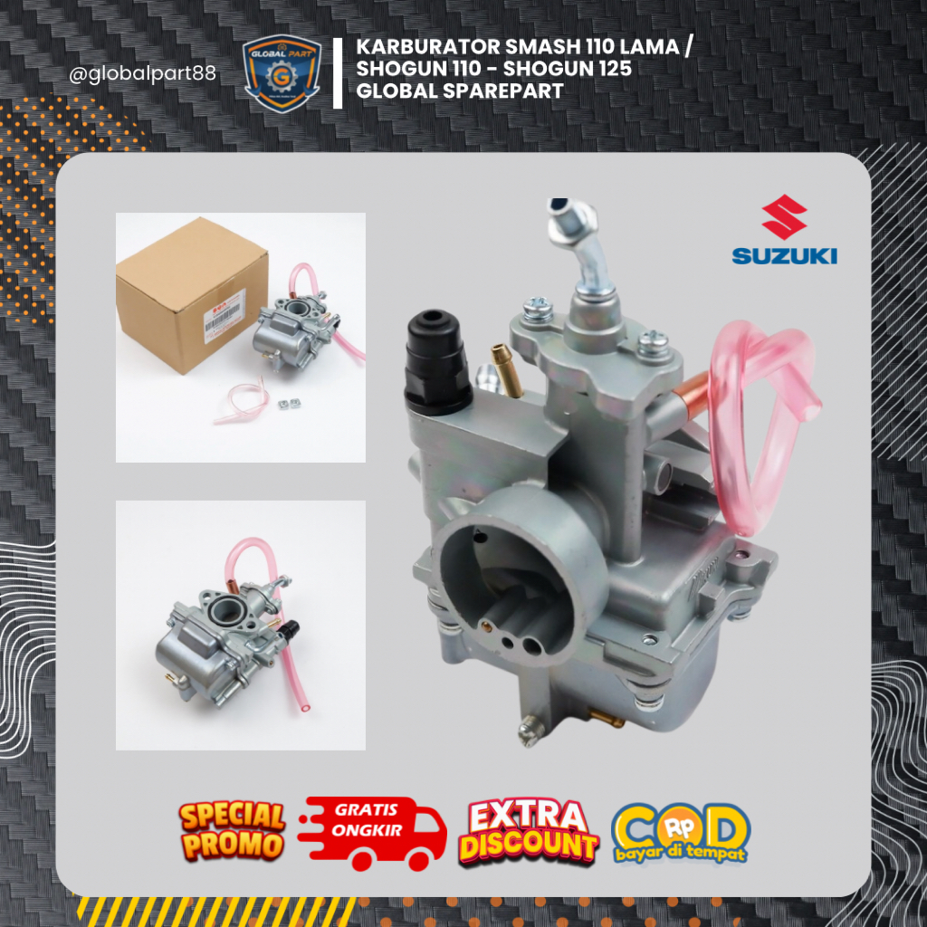 Karburator Smash 110 lama / Shogun 110 - Shogun 125 Global sparepart motor