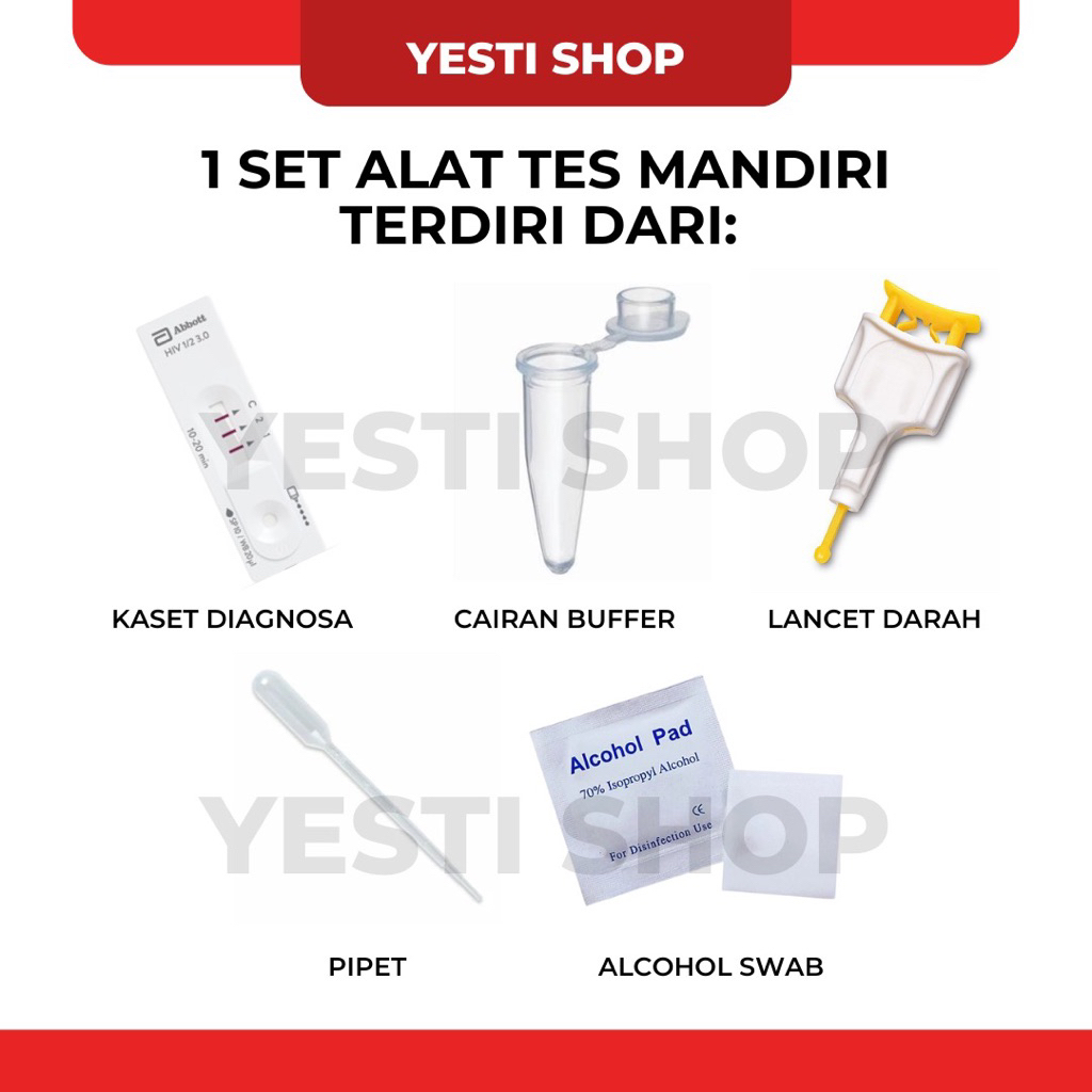 HIV dan Sifilis Test Generasi 4 AKL Tes Duo Combo Mandiri Syphilis