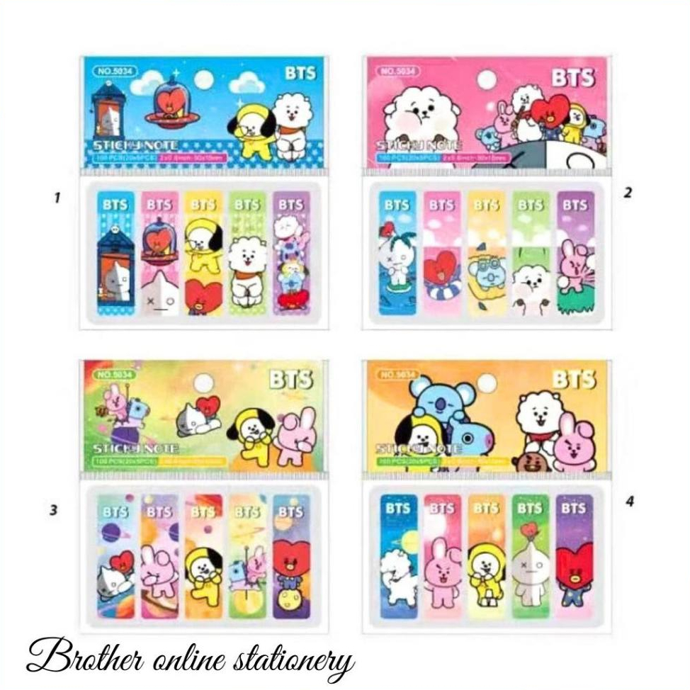 BOS Sticky Note/ Pembatas Buku/ Tempelan Kertas Catatan/ Pembatas Buku Cute Imut