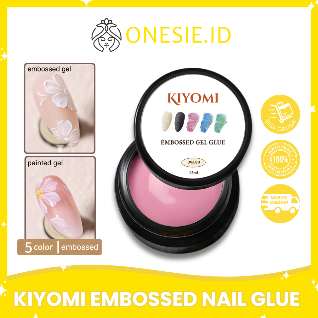 KIYOMI Embossed Nail Gel Glue Nail Art Embossed painting Nail Art Desain Garis Timbul 3D  YM013