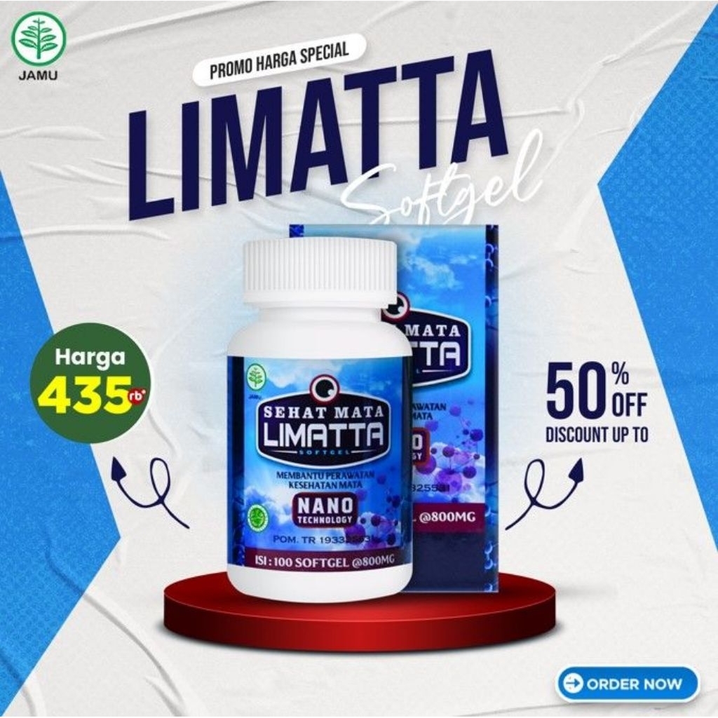 LIMATTA Asli Original Sehat Mata Obat Mata Retina Lepas - Obat Ablasio Retina - Obat Ablasi Retina H