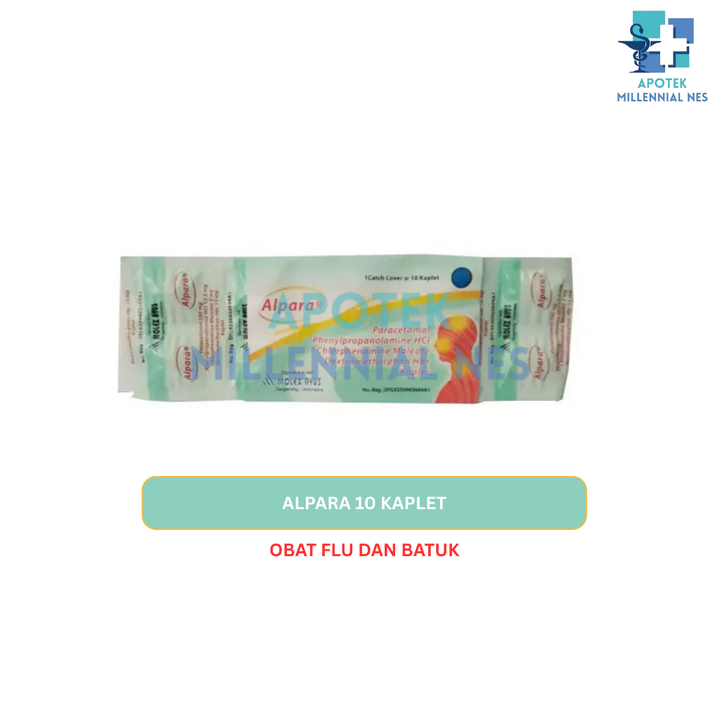 ALPARA Strip ISI 10 Tablet - Obat Flu dan Batuk