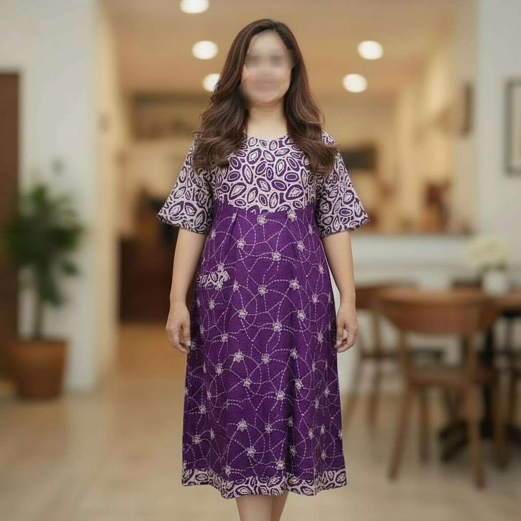 DASTER JUMBO MITHA  – Batik Cap Pekalongan Adem Busui Friendly | Baju Tidur Harian Premium – BATIK K