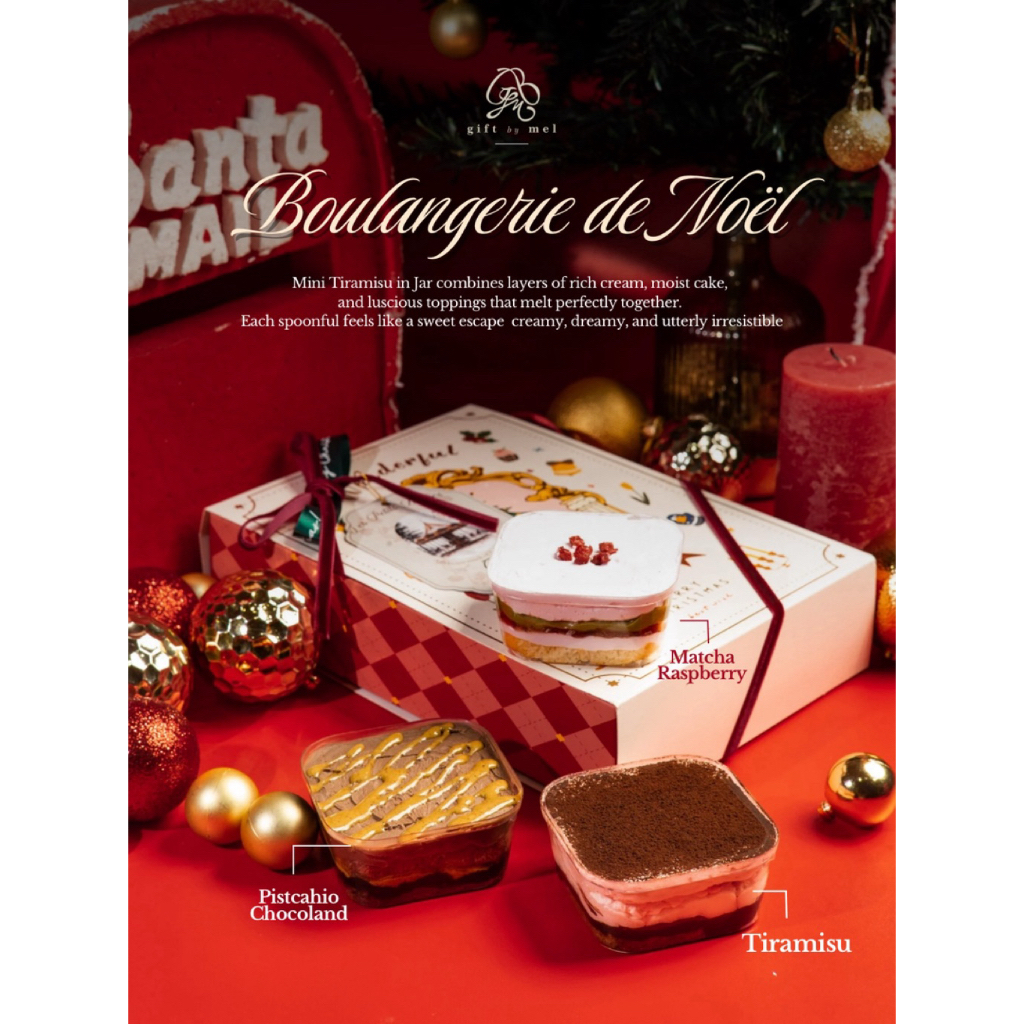 Christmas Hampers / Hampers Natal - Boulangerie de Noël (Dessert Box/Dessert Jar)