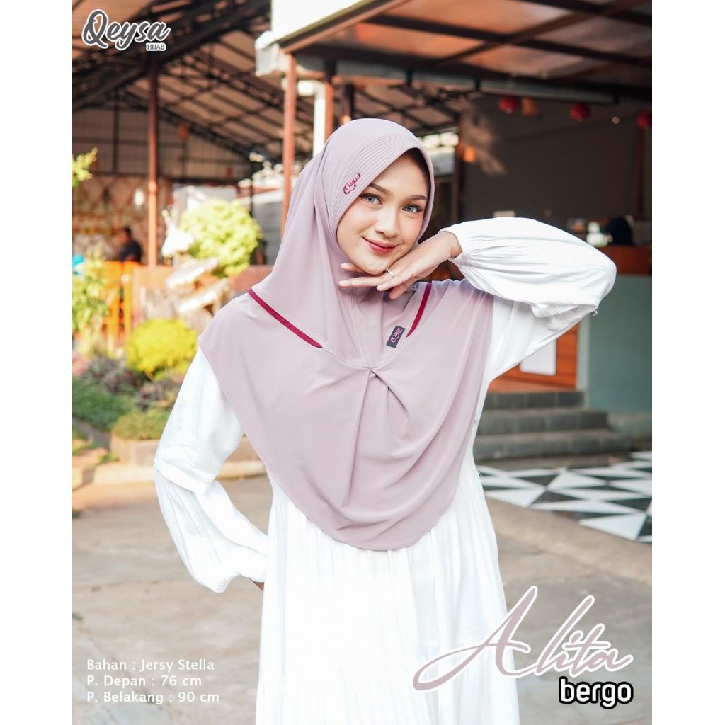bergo daily Jersey alita qeysa | bergo Jersey alita qeysa hijab | bergo qeysa hijab