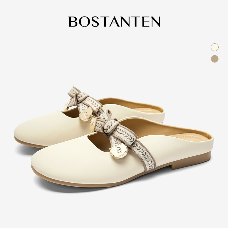 BOSTANTEN Sepatu Gina Flat Wanita Sandal Mlues Style Sepatu Rata