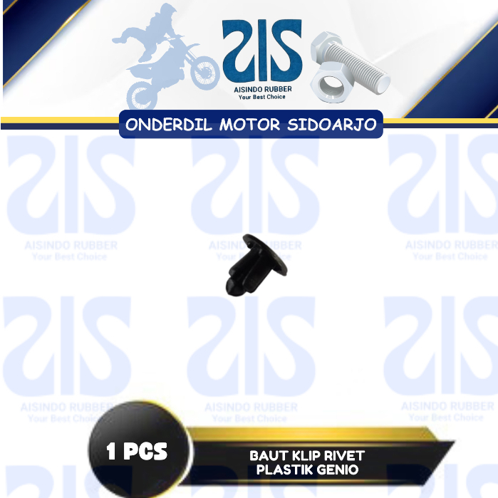 Baut Klip Kancing Body Rivet Plastik  Genio CLIP BODY RIVET ATOM PLASTIK