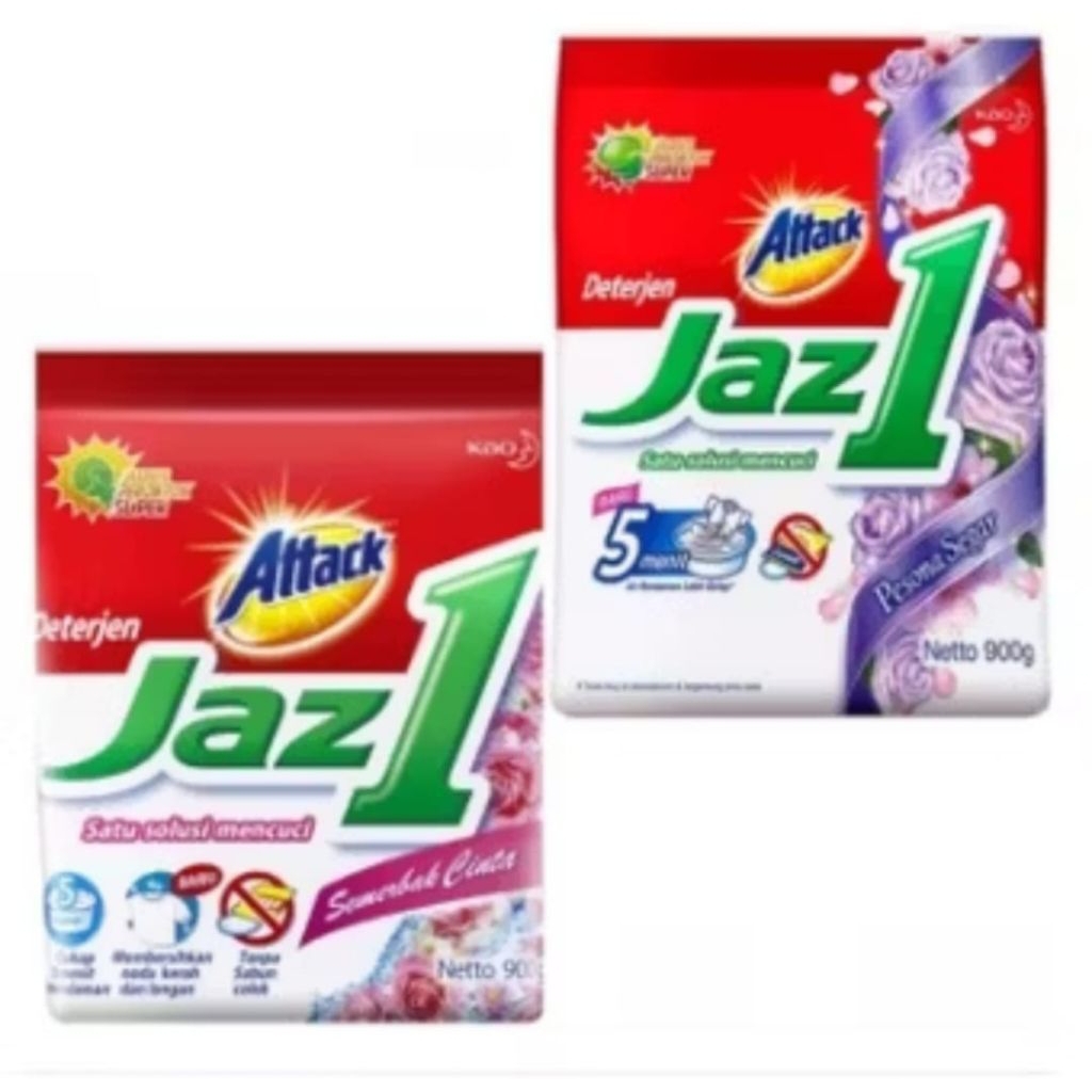 paket 3 pcs deterjen  attack jaz 1 eceran 5000