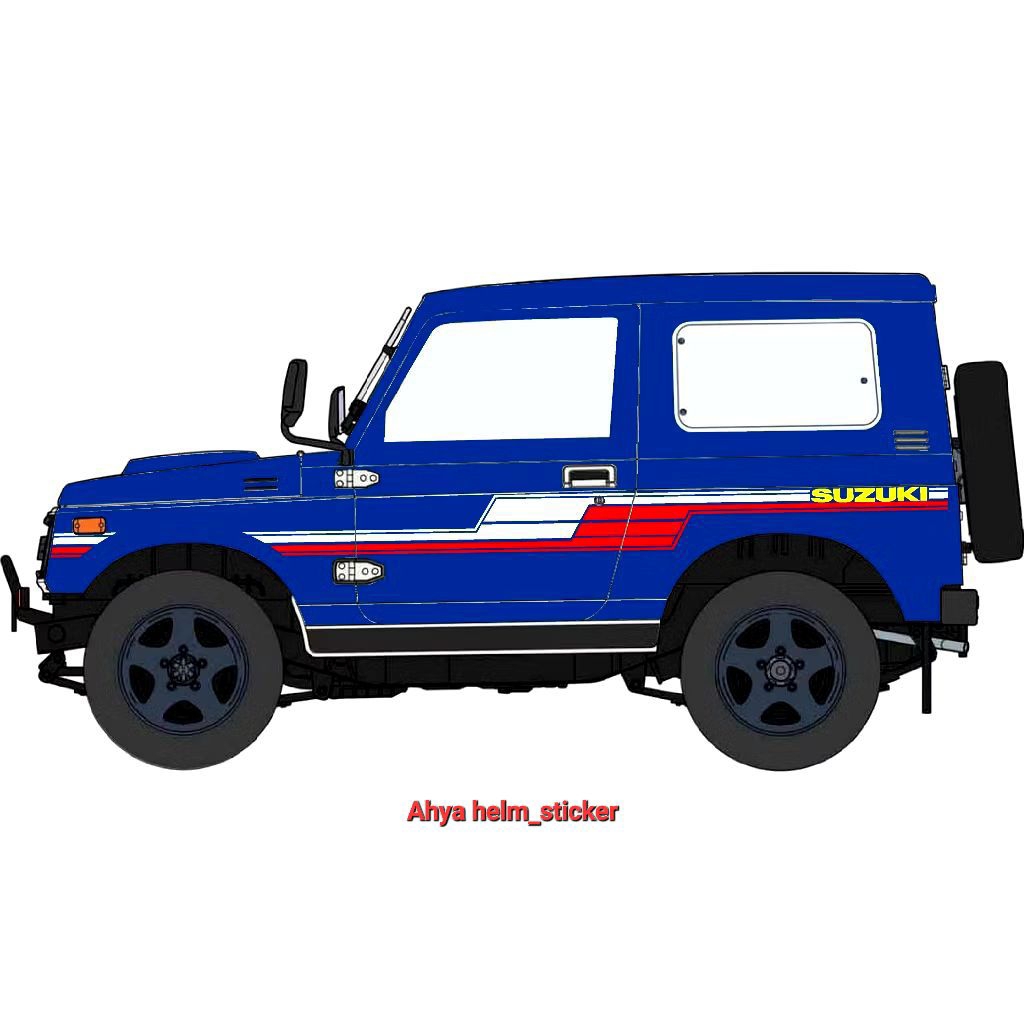 Sticker striping mobil suzuki katana jimny japan jdm STIKER STRIPING MOBIL SUZUKI JIMNY KATANA JAPAN