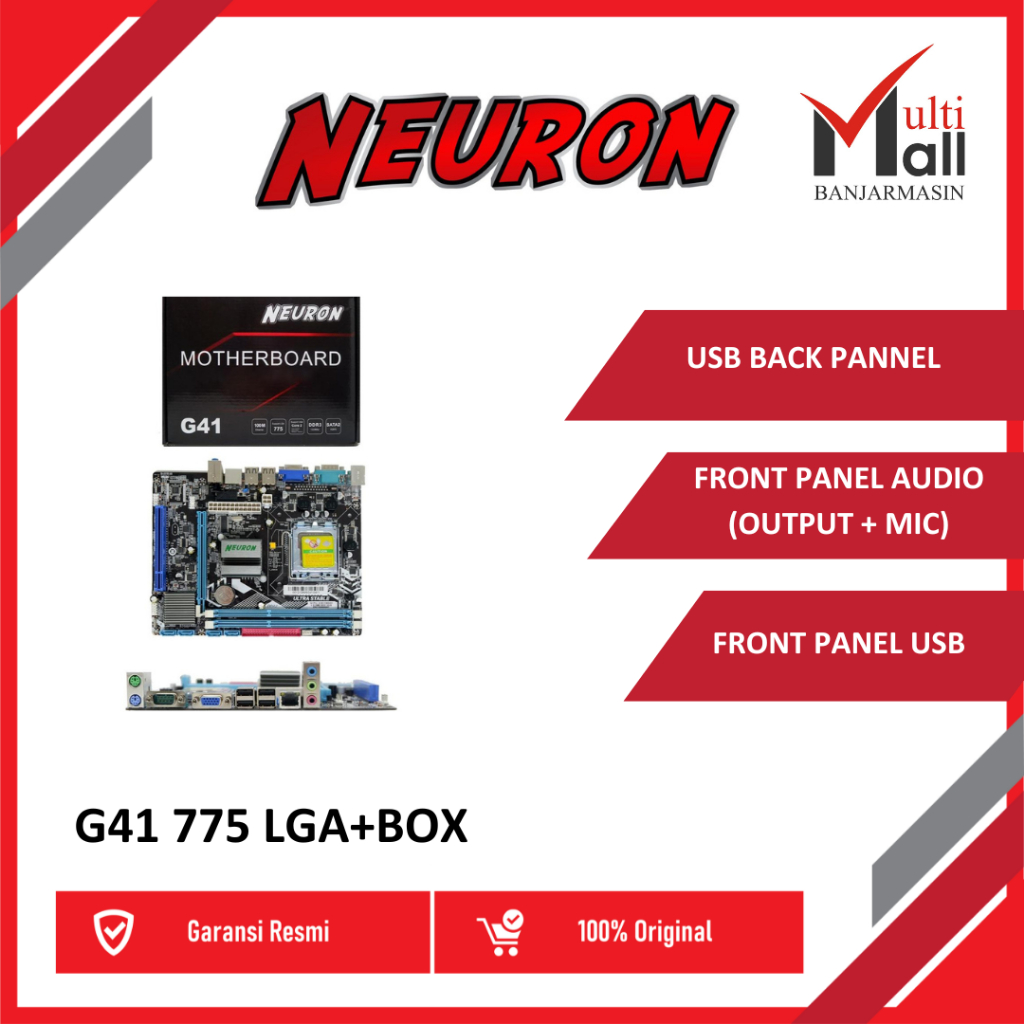 MOTHERBOARD NEURON G41 775 LGA+BOX