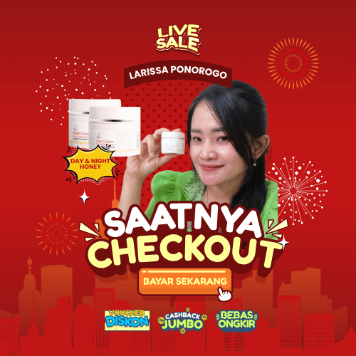 KRIM PAGI KULIT BERJERAWAT LARISSA DAY CREAM HOENY BEE VEVOM LARISSA PONOROGO