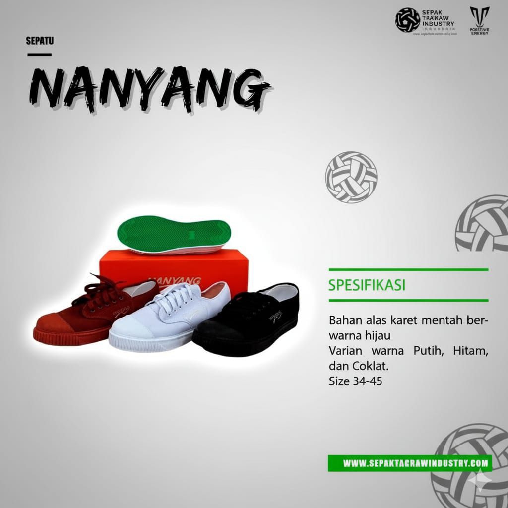 Sepatu Sepak Takraw Nanyang Original Karet Asli