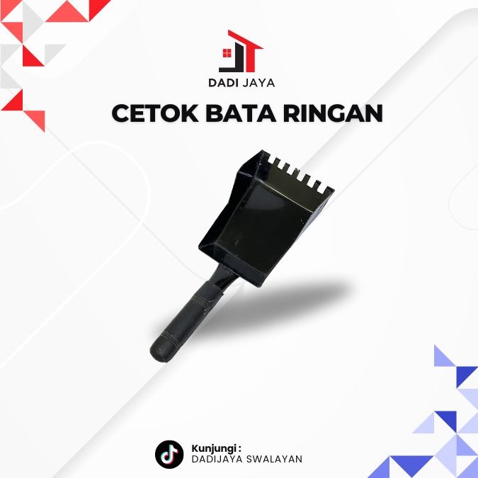 Cetok bata ringan trowel herbel gagang karet