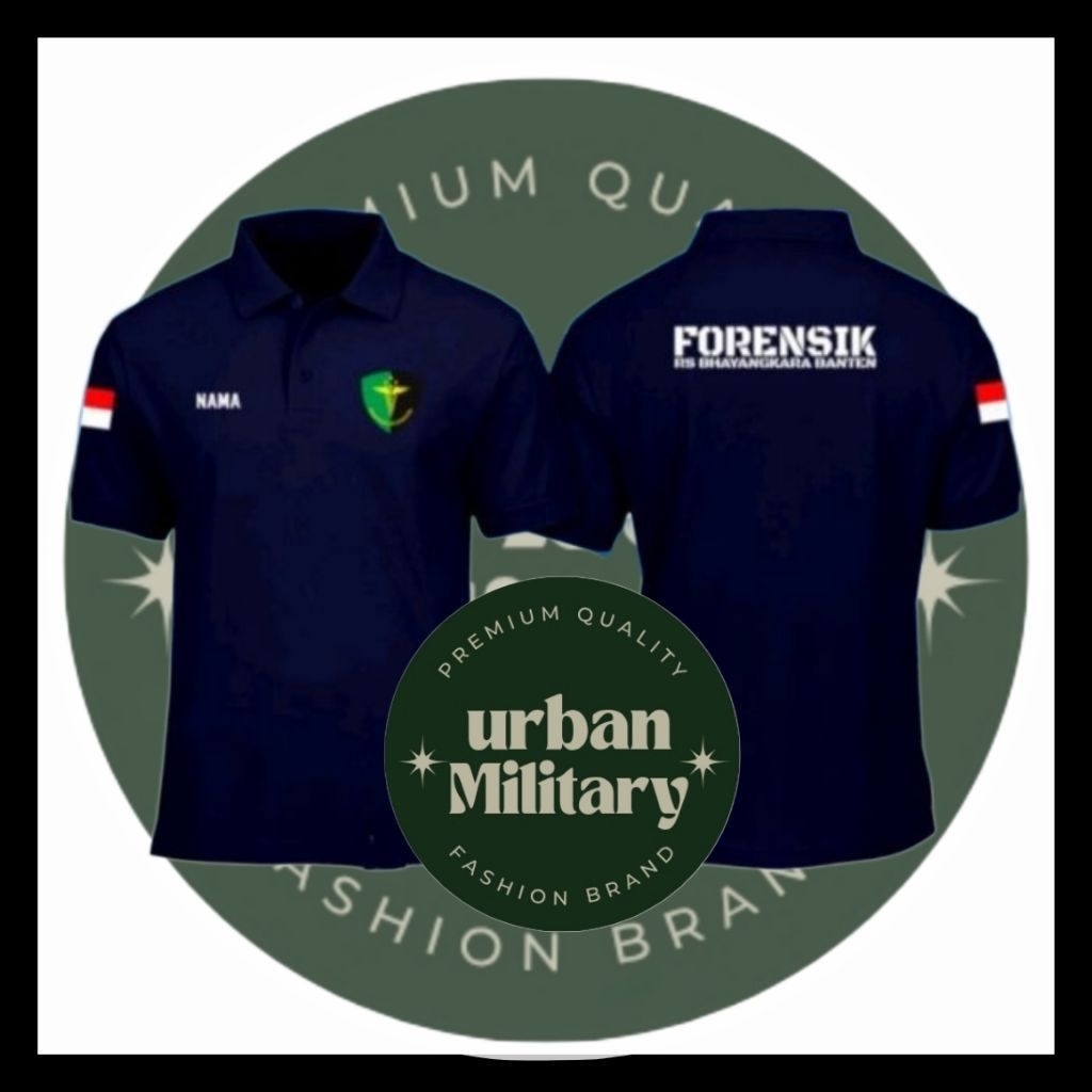 KAOS POLO SHIRT PENDEK FORENSIK DOKPOL//BAJU KEDOKTERAN KEPOLISIAN BIDDOKKES