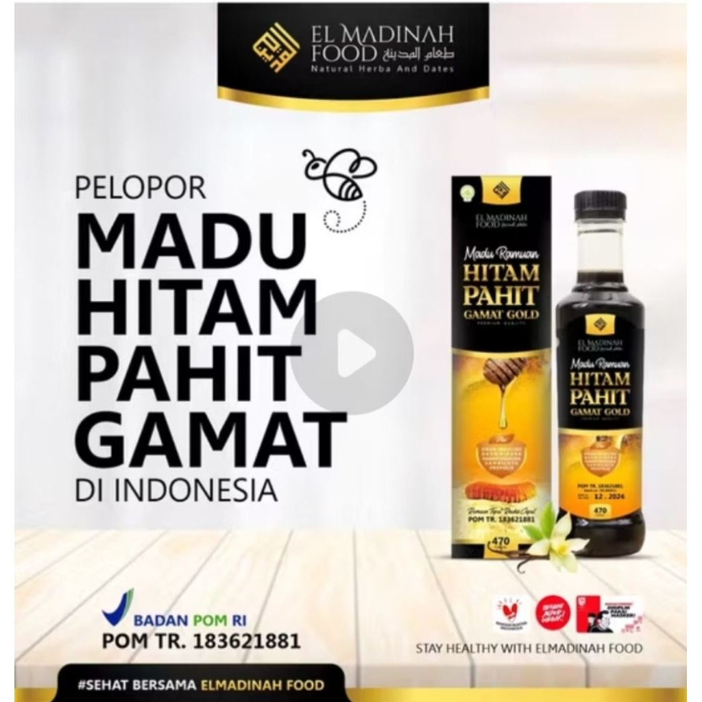 Madu pahit gamat gold/madu hitam pahit
