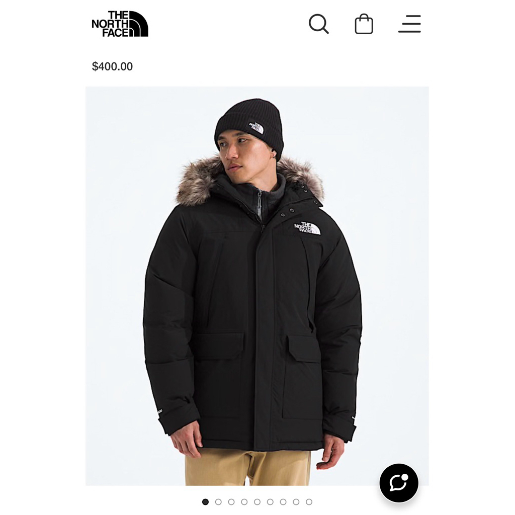 JAKET NORTH FACE ORIGINAL MEN,s McMurdo Parka sz XXL