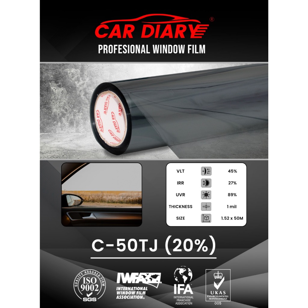 Kaca Film Mobil C-50TJ ( 20% ) 21 METER