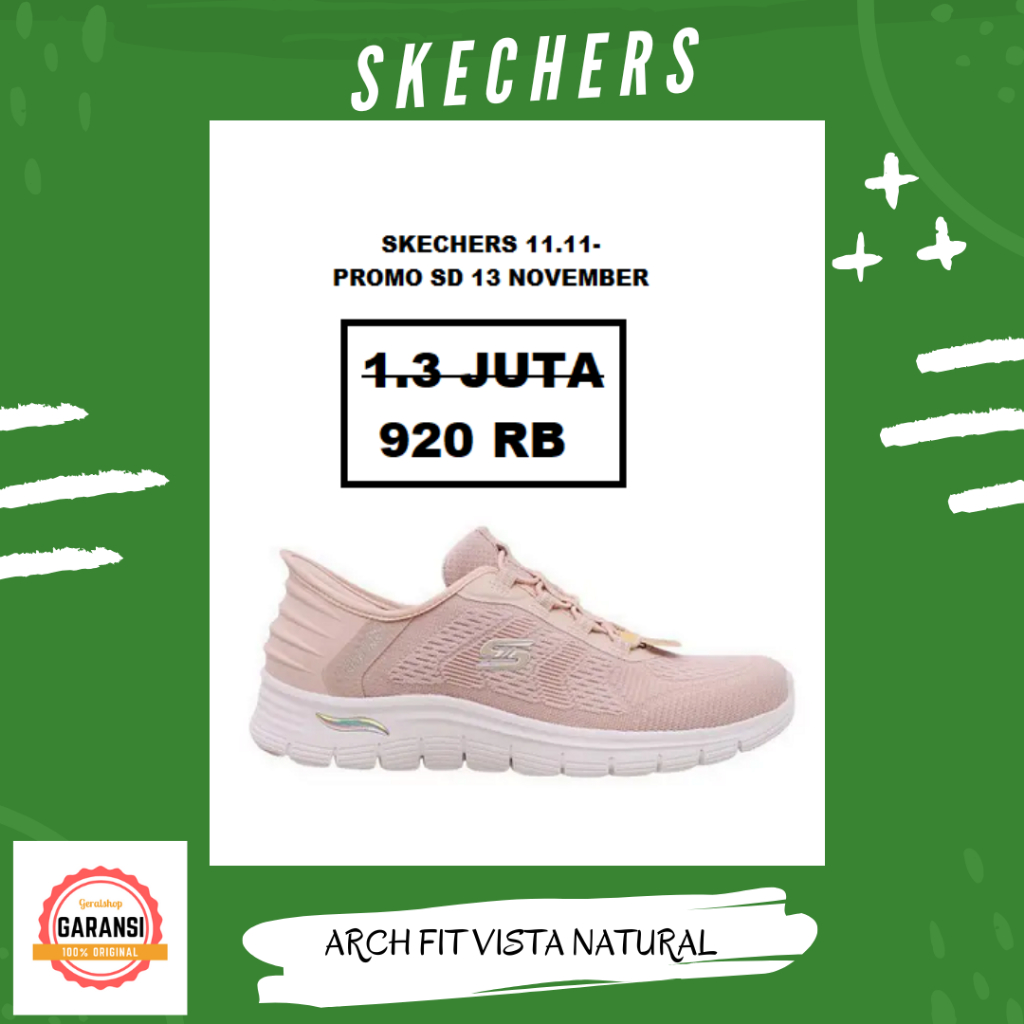Sepatu skechers Wanita women original 100% ARCH FIT VISTA